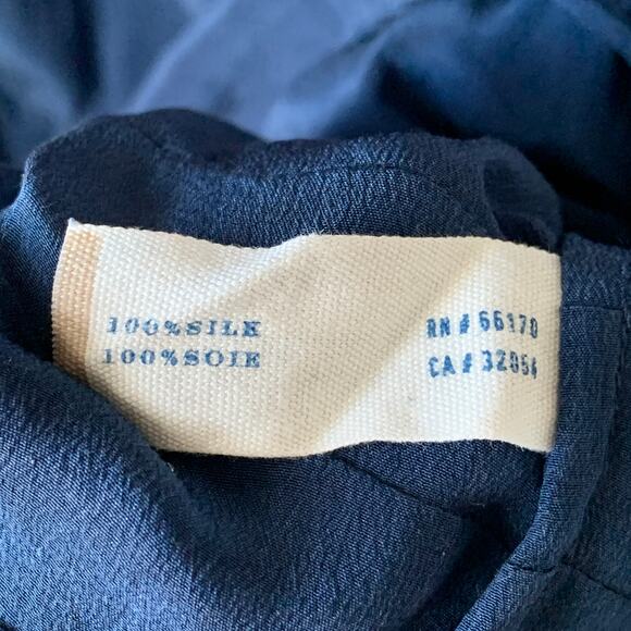 Leifsdottir Blue Dress Gold Beads Tiered Ruffle 3/4 Sleeve Twilight Alice Size 4 - Picture 10 of 16